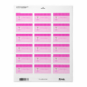 Roze, zachte Adresetiketten Etiket (Full Sheet)