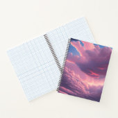 Roze zachte wolken notitieboek (Binnen)