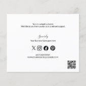 Roze Zakelijke Logo Sociale Website Code Dank u Flyer (Achterkant)