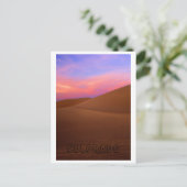 Roze zand briefkaart (Staand voorkant)