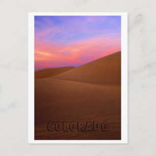 Roze zand briefkaart