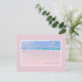 Roze zand, Harbour Island, Bahamas Briefkaart (Staand voorkant)