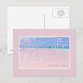 Roze zand, Harbour Island, Bahamas Briefkaart (Voorkant / Achterkant)