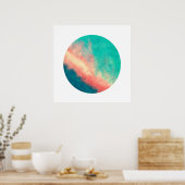 Roze zand paradise (Zen Circle) Poster (Keuken)