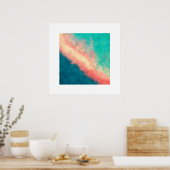 Roze zand paradise (Zen Square) Poster (Keuken)