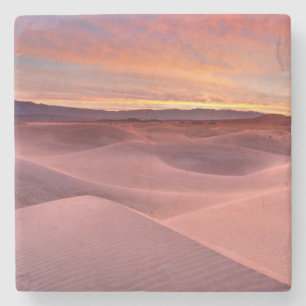 Roze zandduinen, Death Valley, CA Stenen Onderzetter