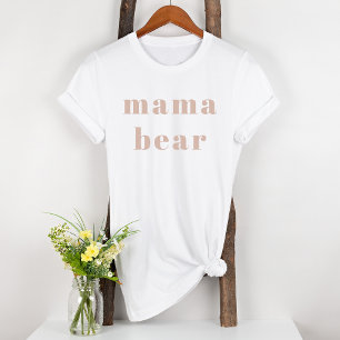 Roze zandsteen typografie meisje zwangerschap Mama T-shirt