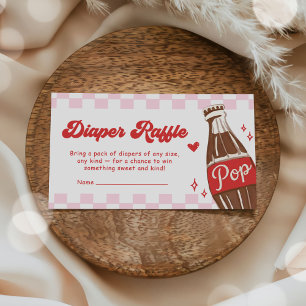 Roze Ze is klaar om te baren Baby Shower Luier Raf Informatiekaartje