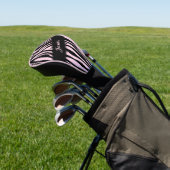 Roze Zebra Afdrukken op maat Golfheadcover (Insitu)