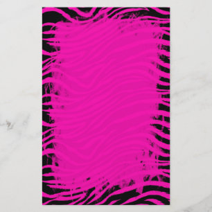 Roze Zebra briefpapier