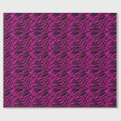 roze zebra cadeaupapier (Vlak)