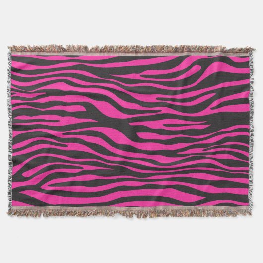 Roze Zebra Deken (Voorkant)