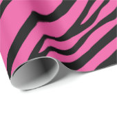 Roze Zebra Dierenprint Cadeaupapier (Rol Hoek)