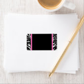 Roze Zebra Etiket (Insitu)