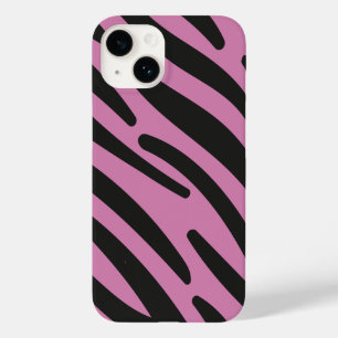 Roze Zebra gestreept Hoesje-Mate Case-Mate iPhone 14 Hoesje