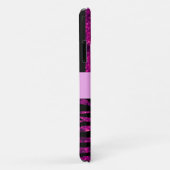Roze Zebra, Glitter Zebra, Roze strips, Monogram Case-Mate iPhone Case (Achterkant/rechts)