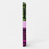 Roze Zebra, Groene Zebra, Glitter Zebra, Jouw naam Case-Mate iPhone Case (Achterkant/links)