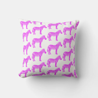 Roze zebra  kussen