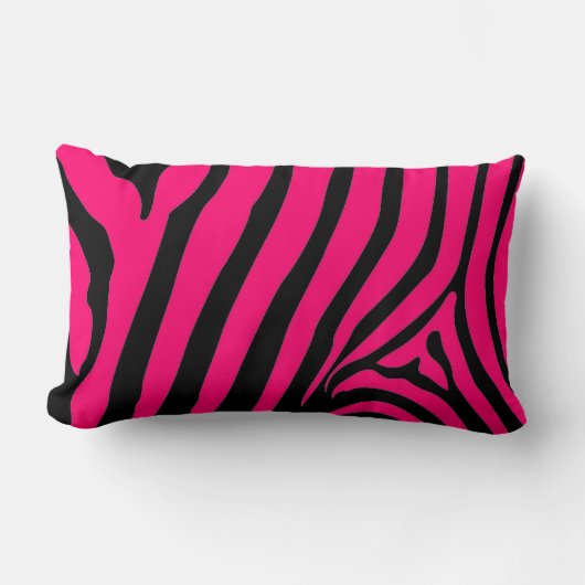 Roze Zebra kussen (Voorkant)