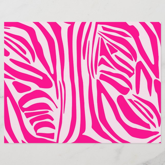Roze zebra print (Voorkant)