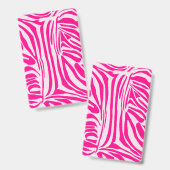Roze zebra print badge (Voor- en achterkant)