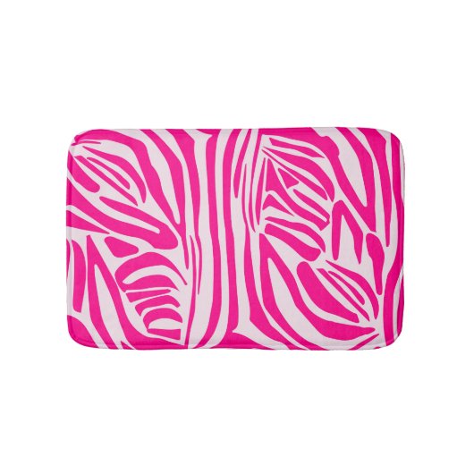 Roze zebra print badmat (Voorkant)