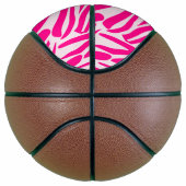 Roze zebra print basketbal (Rechts)