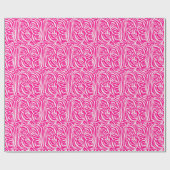 Roze zebra print cadeaupapier (Vlak)