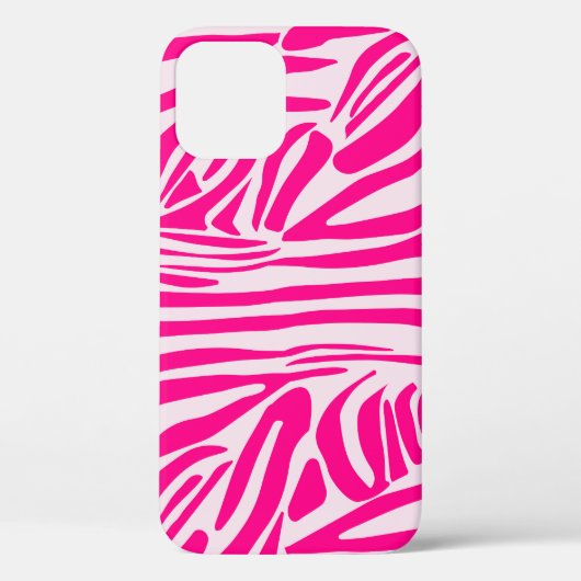 Roze zebra print Case-Mate iPhone case (Achterkant)