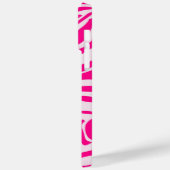 Roze zebra print Case-Mate iPhone case (Achterkant / Links)