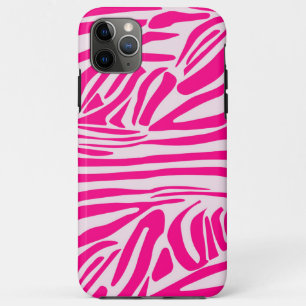Roze zebra print iPhone 11 pro max hoesje