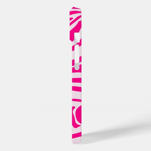 Roze zebra print Case-Mate iPhone case (Achterkant / Links)