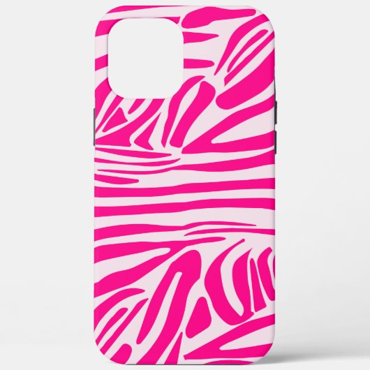 Roze zebra print Case-Mate iPhone case (Achterkant)