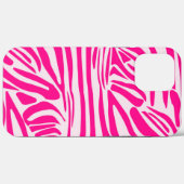 Roze zebra print Case-Mate iPhone case (Achterkant (horizontaal))