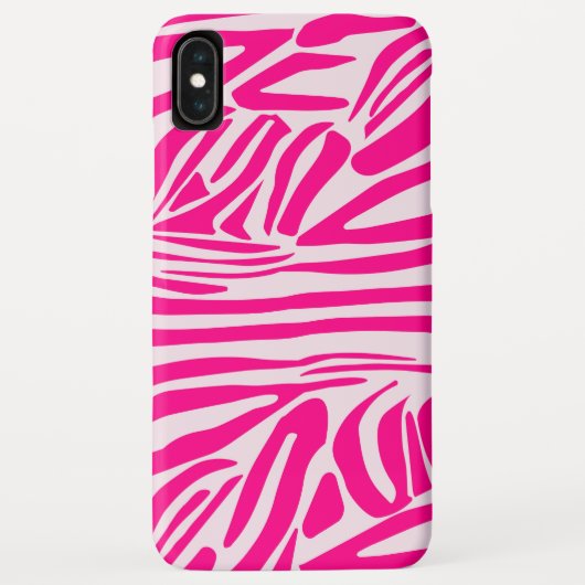 Roze zebra print Case-Mate iPhone case (Achterkant)