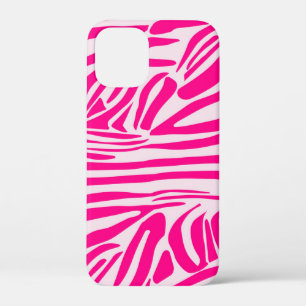 Roze zebra print iPhone 12 mini hoesje