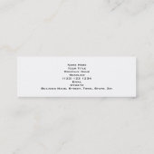 Roze Zebra print, dierlijk patroon. Mini Visitekaartje (Achterkant)