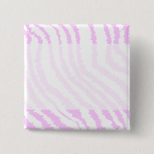 Roze Zebra print, dierlijk patroon. Vierkante Button 5,1 Cm
