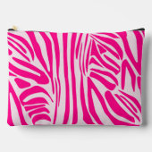 Roze zebra print etui (Voorkant)