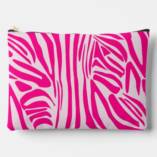 Roze zebra print etui (Voorkant)