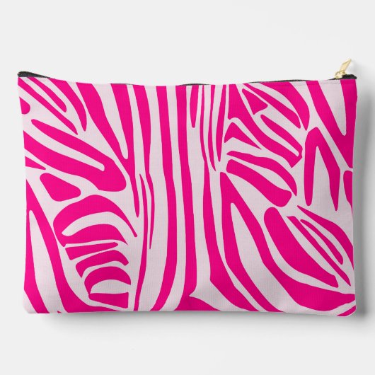 Roze zebra print etui (Achterkant)