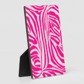 Roze zebra print fotoplaat (Zijkant)