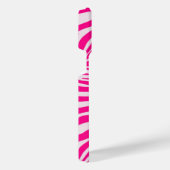 Roze zebra print iPhone hoesje (Rechterkant)