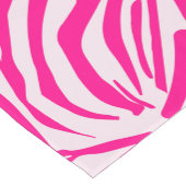 Roze zebra print korte tafelloper (Hoek)