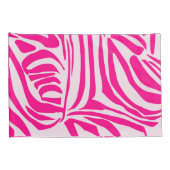 Roze zebra print kussensloop (Achterkant-Rechts)