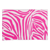 Roze zebra print kussensloop (Voorkant-Rechts)