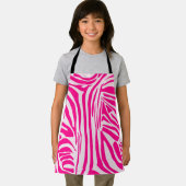 Roze zebra print schort (Insitu)