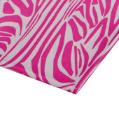 Roze zebra print snijplank (Hoek)