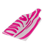 Roze zebra print snijplank (Hoek)