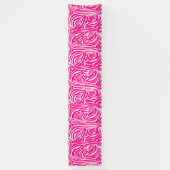 Roze zebra print spandoek (Verticaal)